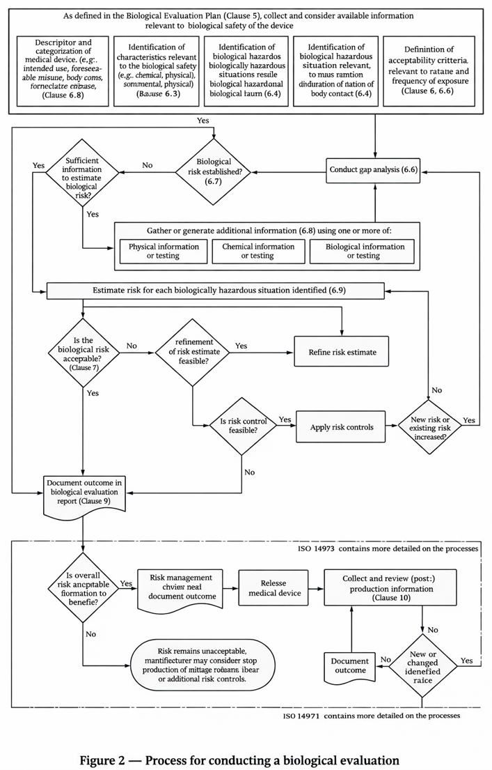 ISO 10993-1:2025 Figure 2 생물학적 평가 프로세스